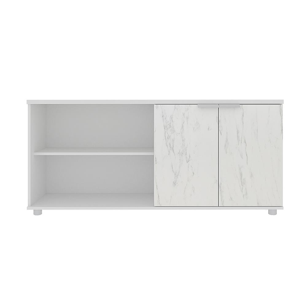 ตู้บานผสม SURE HBC-1540 ลายหินอ่อน สีขาว