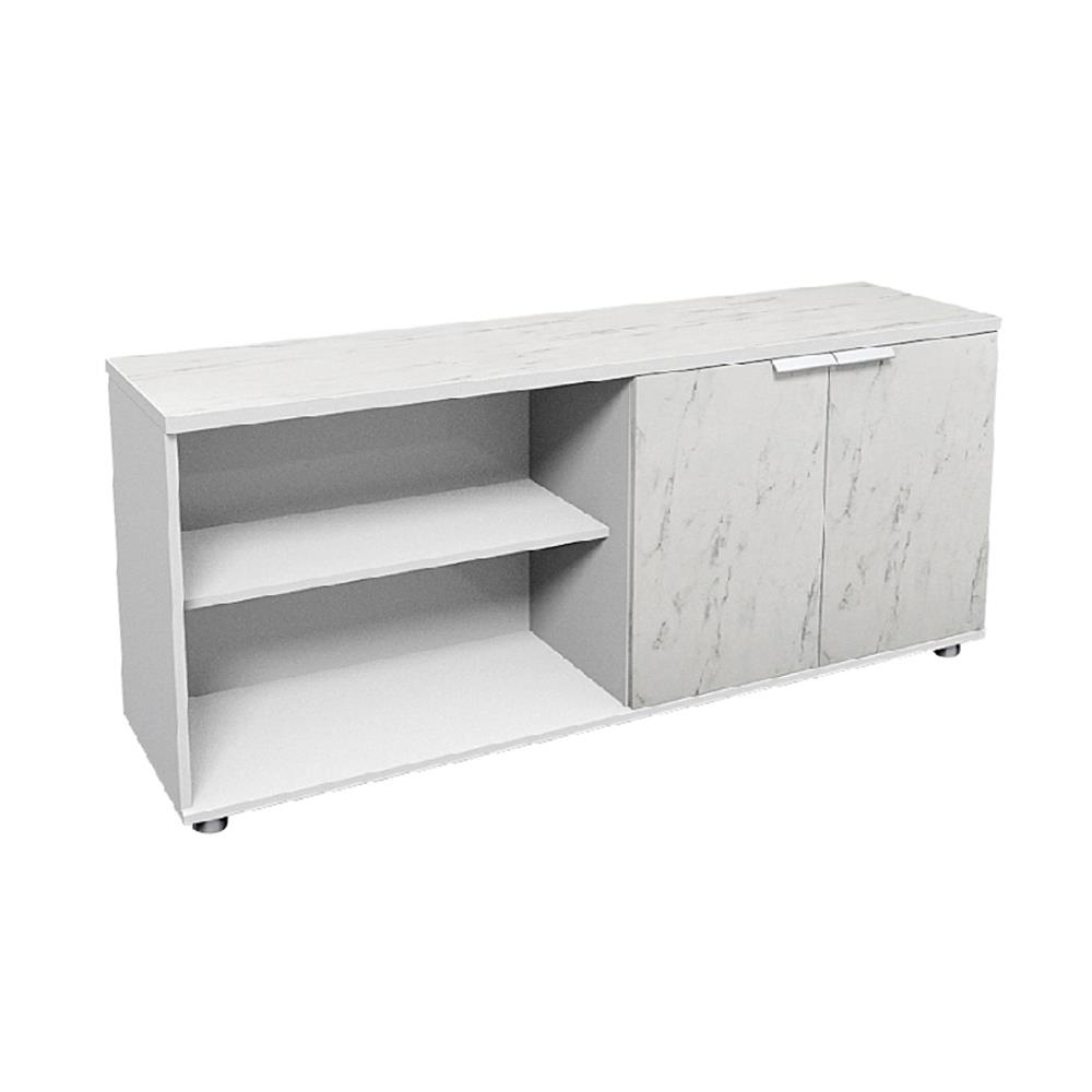 ตู้บานผสม SURE HBC-1540 ลายหินอ่อน สีขาว