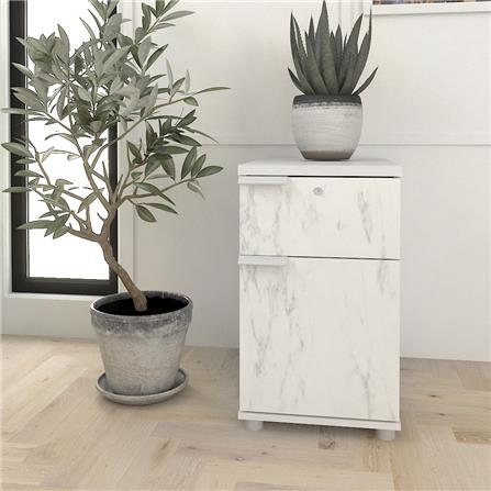 ตู้ลิ้นชัก SURE HBC-460 ลายหินอ่อน สีขาว_4