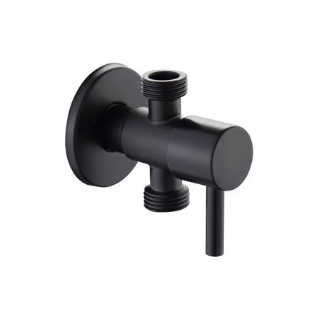 สต๊อปวาล์ว 2 ทาง RASLAND RA BLACK สีดำ