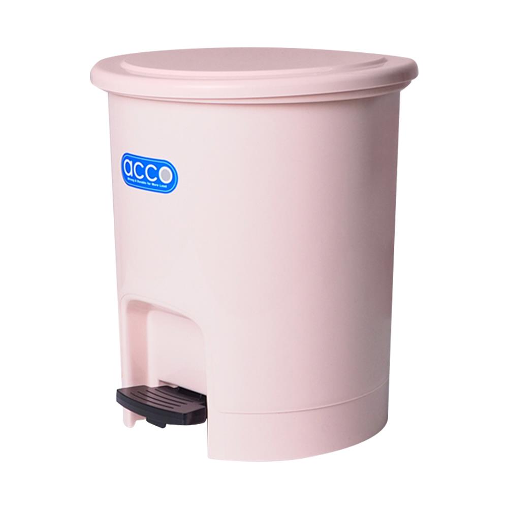 ถังขยะเหยียบกลม ACCO PASTEL 6L สีเบจ