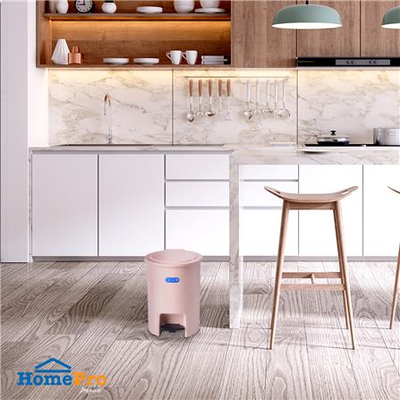 ถังขยะเหยียบกลม ACCO PASTEL 6L สีเบจ_4