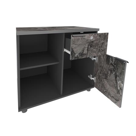 ตู้บานผสม SURE HBC-860 ลายหินอ่อน สีดำ_2