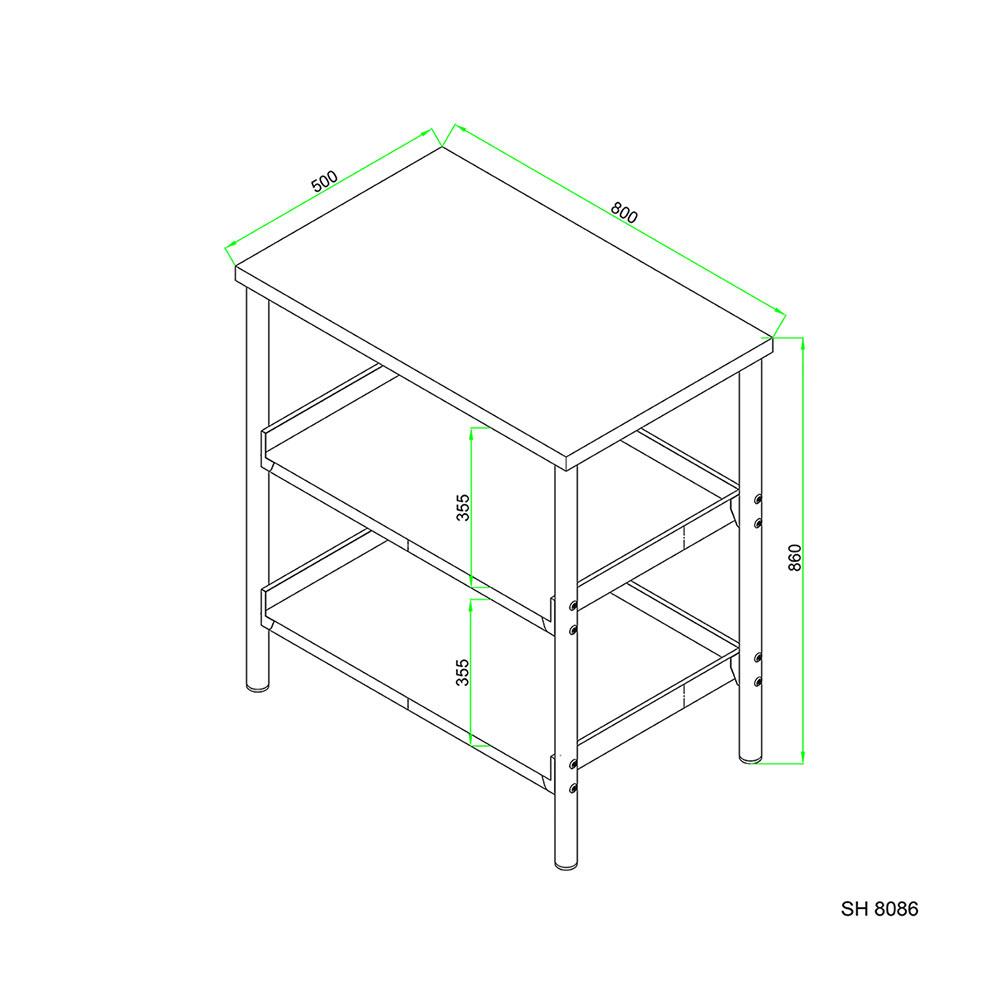 โต๊ะอเนกประสงค์ MESTER SH 8086-1 สเตนเลส