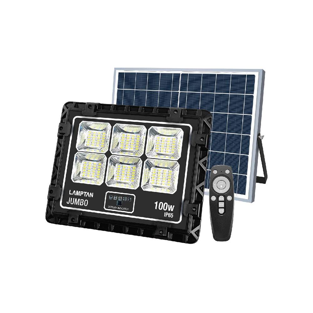 สปอตไลท์ SOLAR LAMPTAN JUMBO 100 วัตต์ DAYLIGHT สีดำ