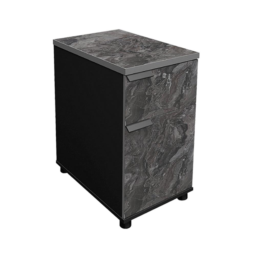 ตู้ลิ้นชัก SURE HBC-460 ลายหินอ่อน สีดำ