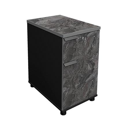 ตู้ลิ้นชัก SURE HBC-460 ลายหินอ่อน สีดำ_1