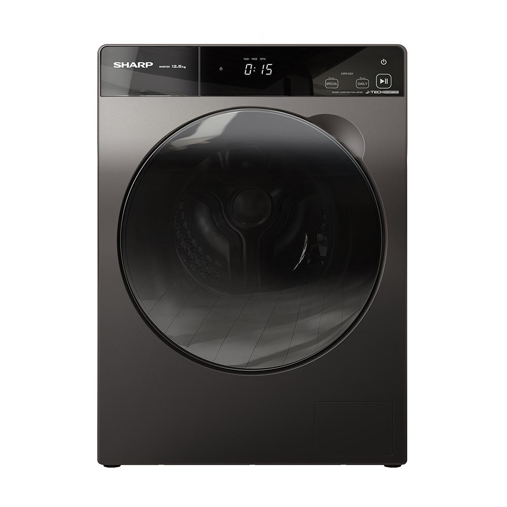 เครื่องซักผ้าฝาหน้า SHARP ES-FK1252PT-S 12.5 กก. สีเทา อินเวอร์เตอร์