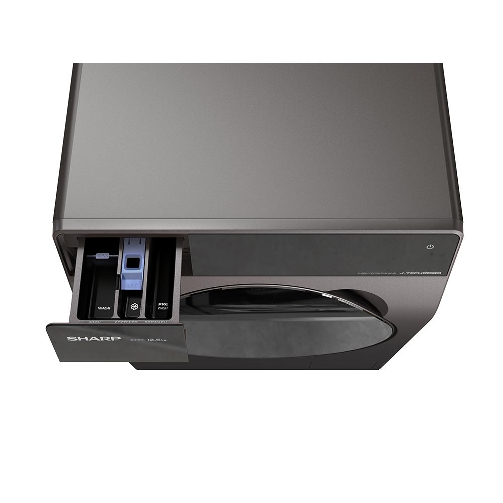 เครื่องซักผ้าฝาหน้า SHARP ES-FK1252PT-S 12.5 กก. สีเทา อินเวอร์เตอร์