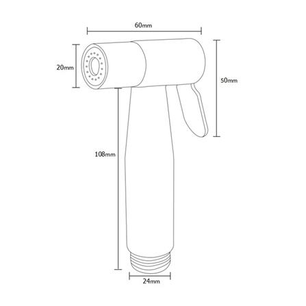 หัวสายฉีดชำระสเตนเลส BEN BN STAINLESS-BIDET_1