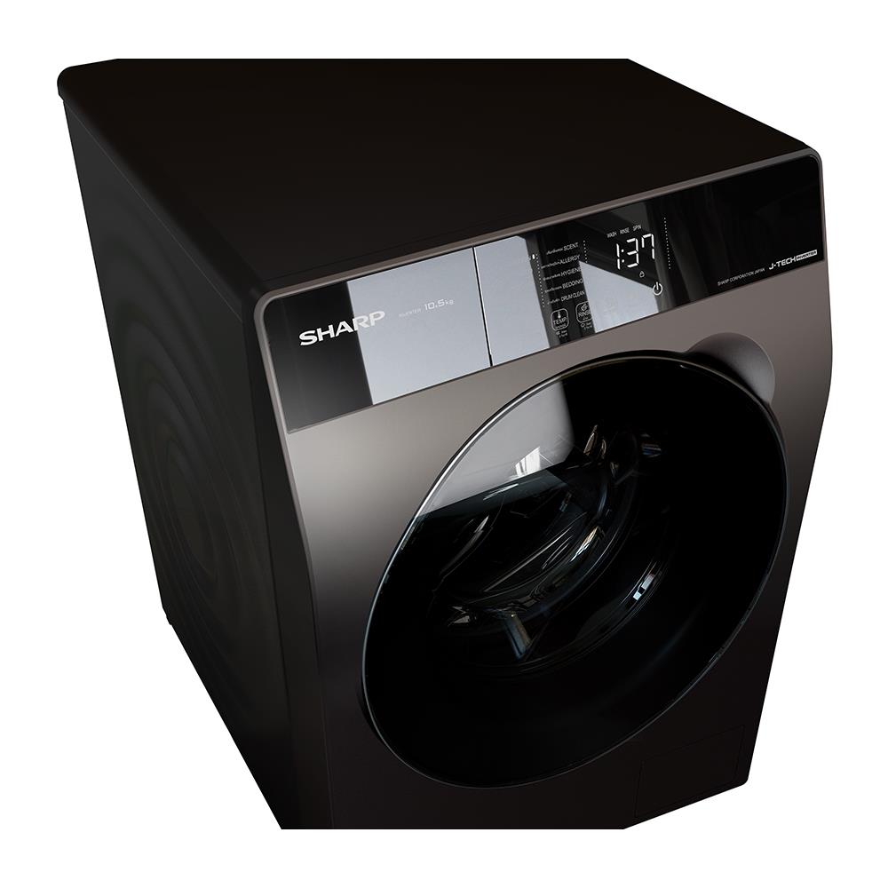 เครื่องซักผ้าฝาหน้า SHARP ES-FK1054ST-G 10.5 กก. สีเทา อินเวอร์เตอร์