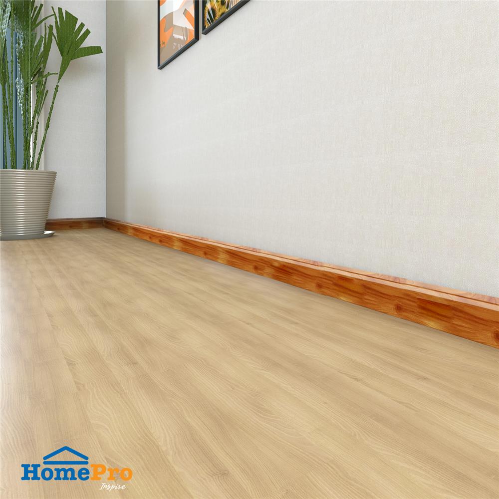 บัวพื้น PS CROBERN JC879-1691G 9.5X300X1.2 ซม. สี YELLOW WOOD