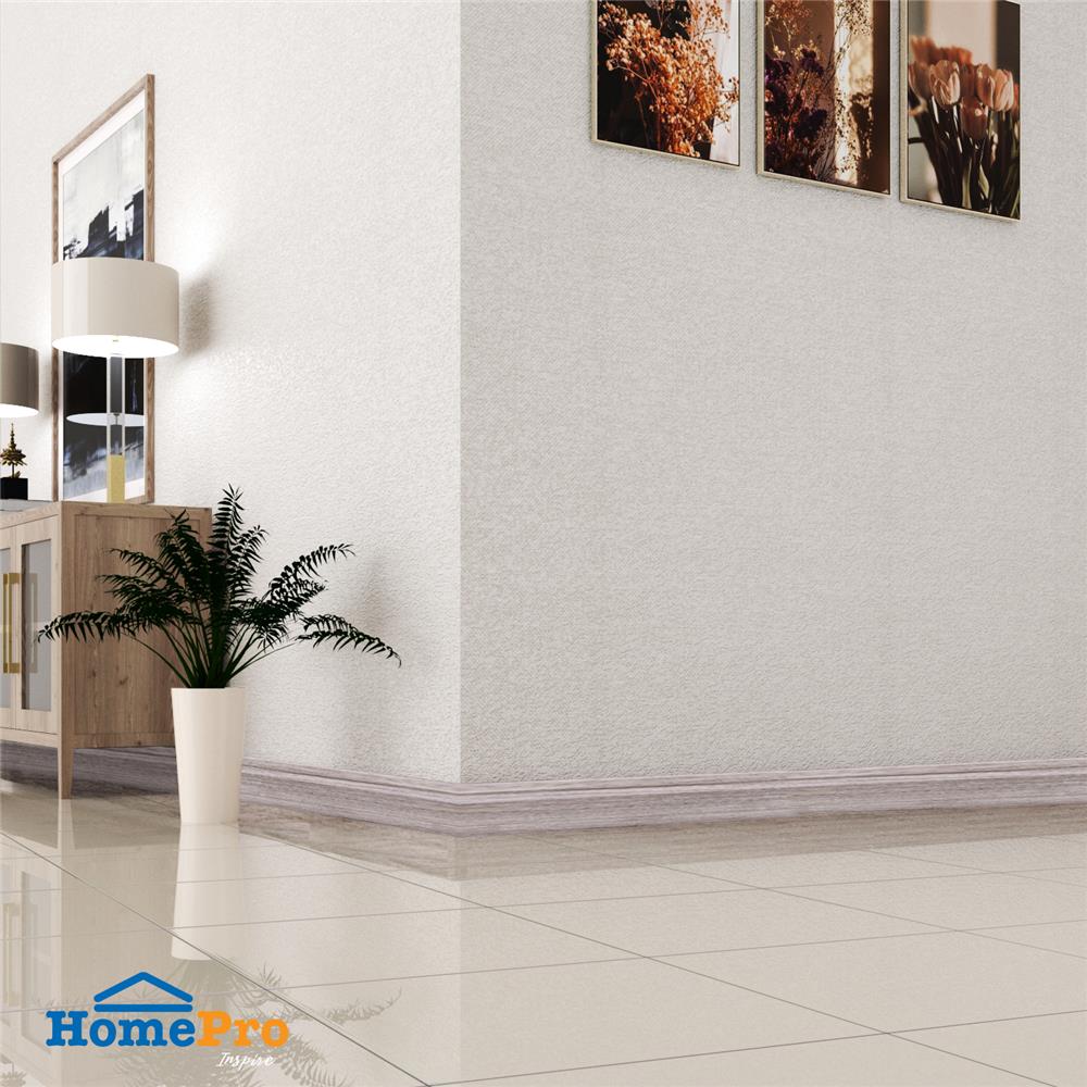 บัวพื้น PS CROBERN JC879-1868 9.5x300x1.2 ซม. สีเทา