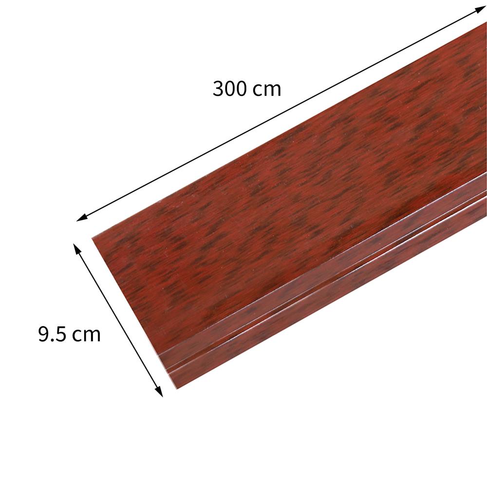 บัวพื้น PS CROBERN JC879-690 9.5X300X1.2 ซม. สี BLACK RED WOOD