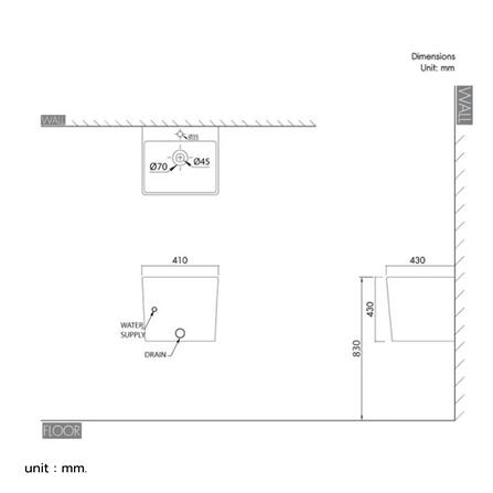 อ่างล้างหน้าแขวน NASCO NL-042-WA สีขาว_1
