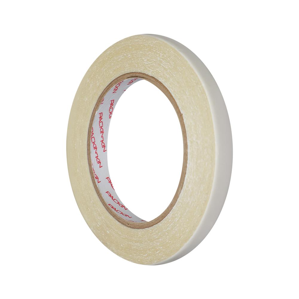 เทปกาว 2 หน้า เนื้อตาข่ายแรงยึดสูง PACK IN 12 มม.X15 ม. สีใส