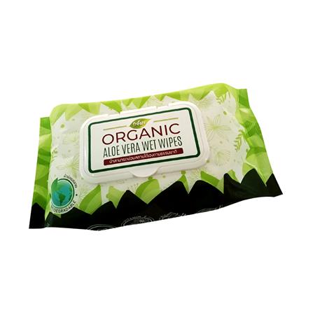 ผ้าเช็ดทำความสะอาด FRESH ORGANIC ALOE VERA 65 แผ่น_1