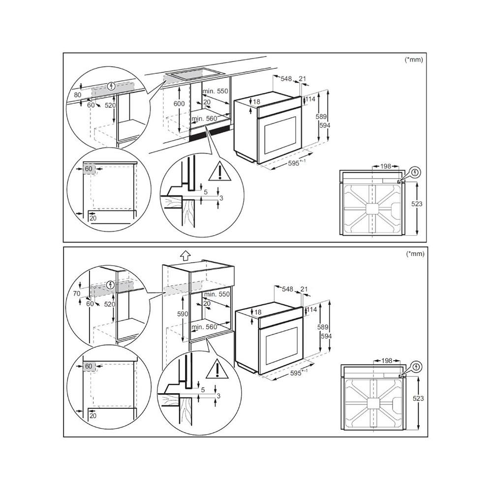 เตาอบฝังดิจิตอล ELECTROLUX KODDP71XA