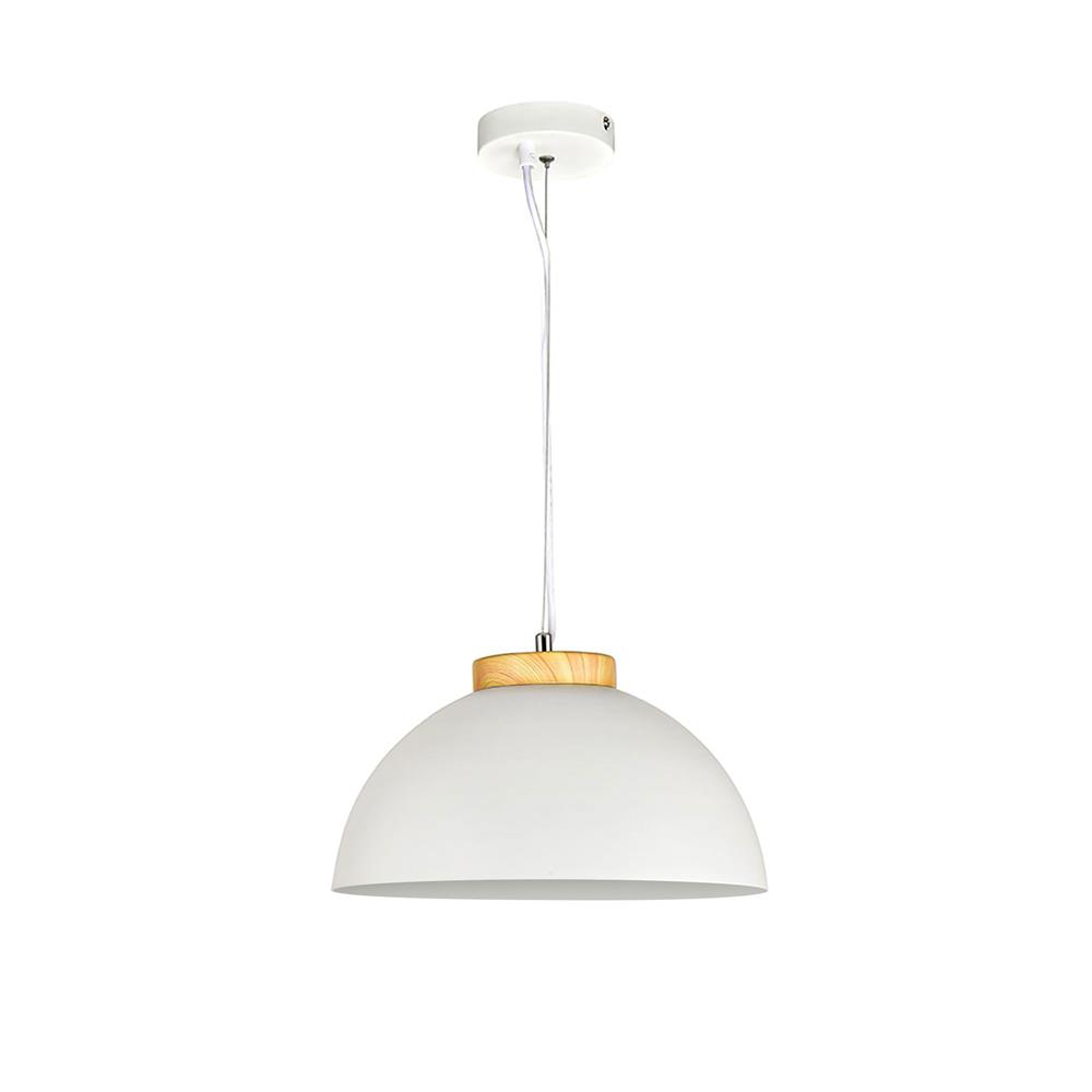 ไฟช่อ CARINI MODERN PH2149 โลหะ สีขาว/ลายไม้/เงิน 1 หัว