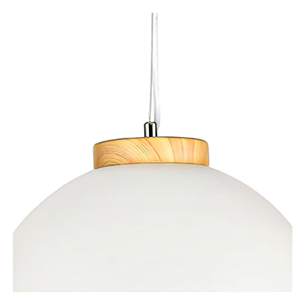 ไฟช่อ CARINI MODERN PH2149 โลหะ สีขาว/ลายไม้/เงิน 1 หัว