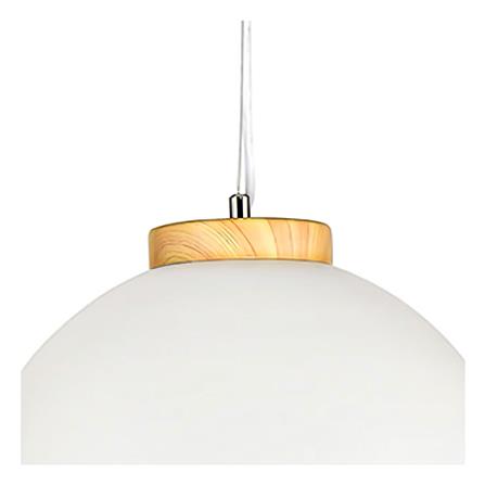 ไฟช่อ CARINI MODERN PH2149 โลหะ สีขาว/ลายไม้/เงิน 1 หัว_2