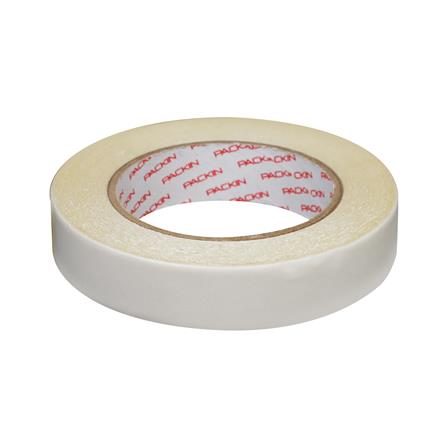 เทปกาว 2 หน้า เนื้อตาข่ายแรงยึดสูง PACK IN 18 มม.X15 ม. สีใส