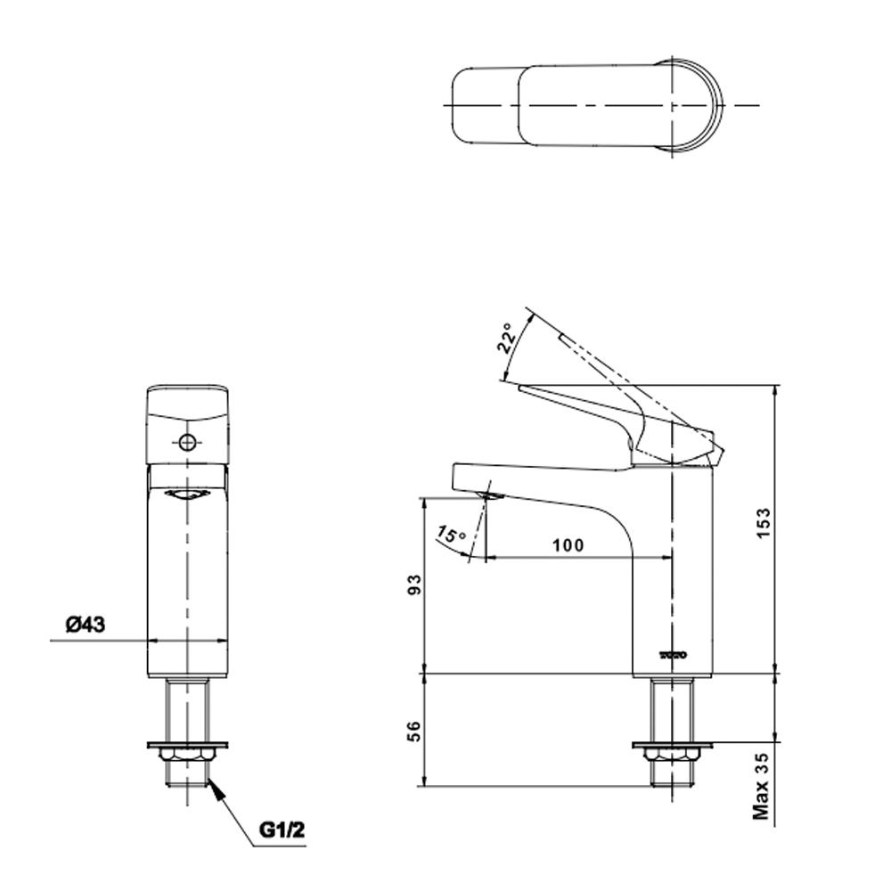 ก๊อกอ่างล้างหน้า TOTO TTLR104FK