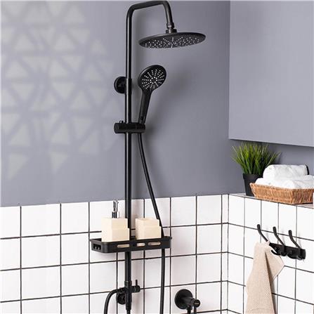 ฝักบัว RAIN SHOWER RASLAND RA RAIN-BKK สีดำ_2