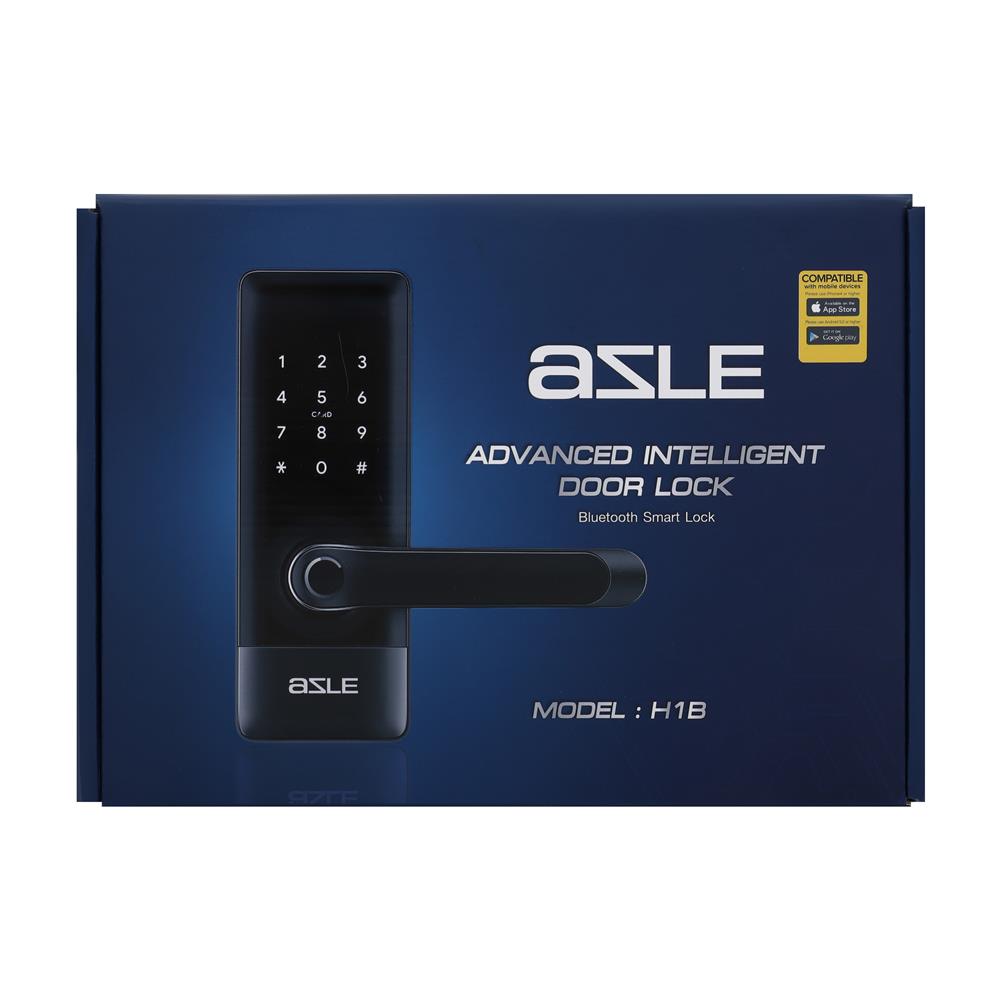 กลอนดิจิตอล AZLE H1B สีดำ