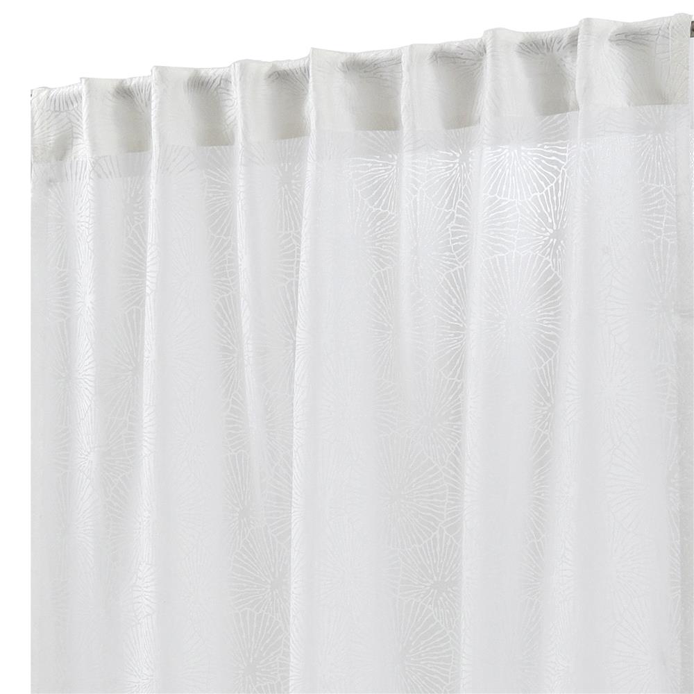 ผ้าม่านโปร่งซ่อนหู HOME LIVING STYLE CORAL 135x220 ซม. สีขาว