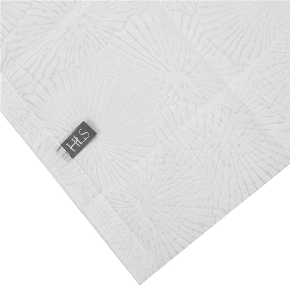 ผ้าม่านโปร่งซ่อนหู HOME LIVING STYLE CORAL 135x160 ซม. สีขาว