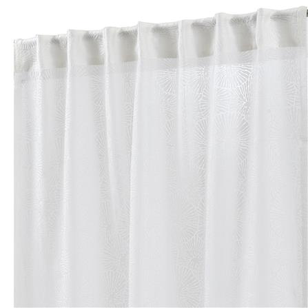 ผ้าม่านโปร่งซ่อนหู HOME LIVING STYLE CORAL 135x160 ซม. สีขาว_1