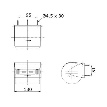ที่ใส่กระดาษ TOTO YH116 สีเงิน_1