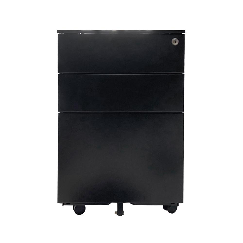 ตู้ลิ้นชักเหล็ก 3 ลิ้นชัก DESKSPACE สีดำ