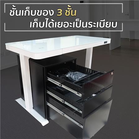 ตู้ลิ้นชักเหล็ก 3 ลิ้นชัก DESKSPACE สีดำ_5