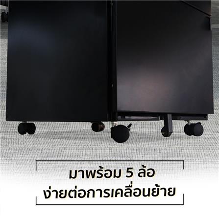 ตู้ลิ้นชักเหล็ก 3 ลิ้นชัก DESKSPACE สีดำ_7