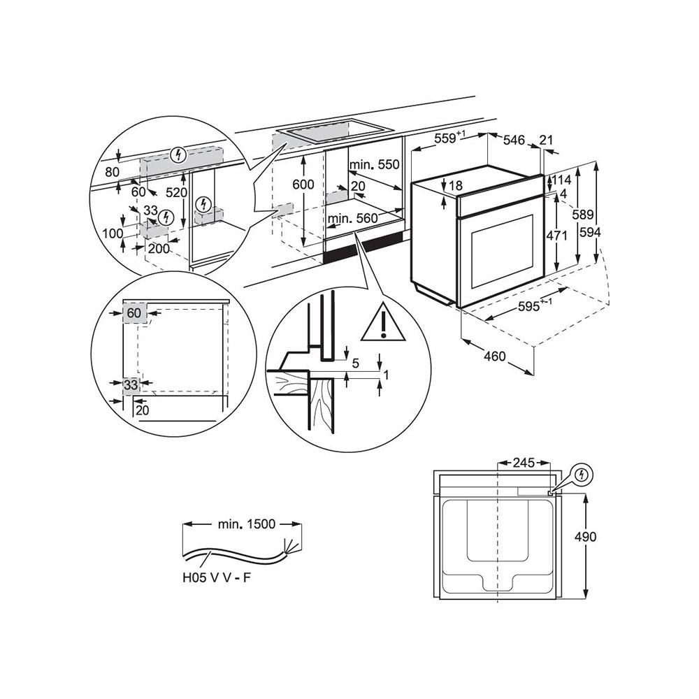 เตาอบฝังดิจิตอล ELECTROLUX KODEC75X