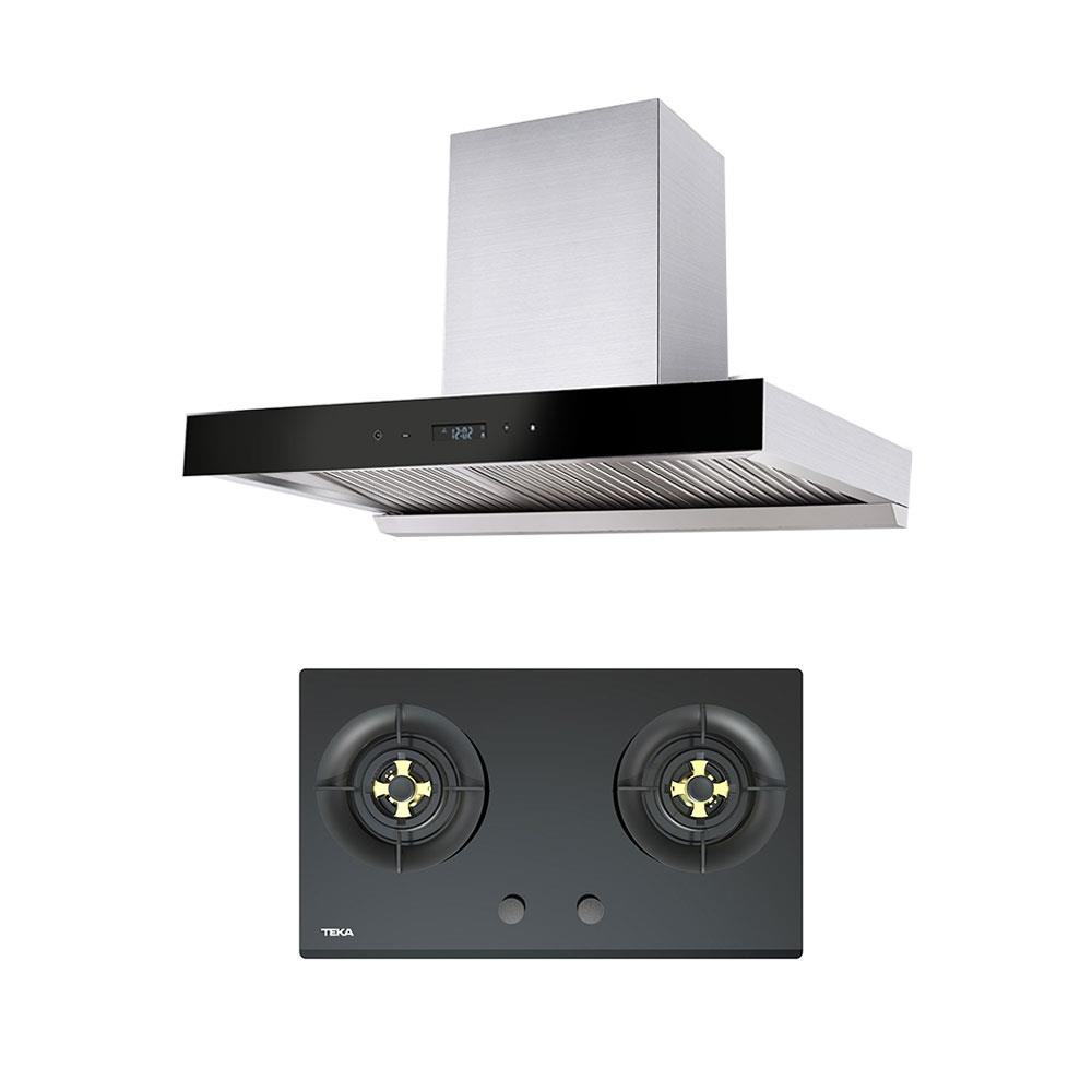 เตาฝัง+เครื่องดูดควัน TEKA GTS782G+DHW90TO