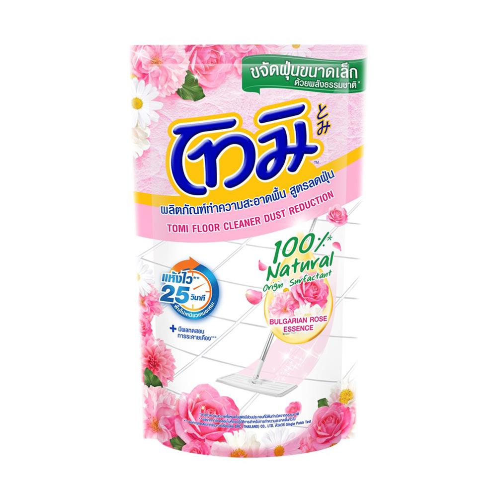 รีฟิลน้ำยาถูพื้น TOMI สูตรลดฝุ่น 550 มล. BULGARIAN ROSE