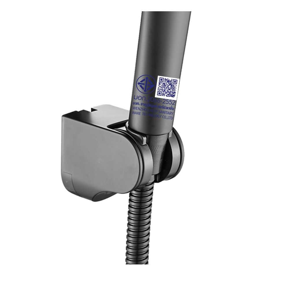 ชุดฝักบัวสายอ่อน 3 ระดับ RASLAND SHOWER-BLACK สีดำ