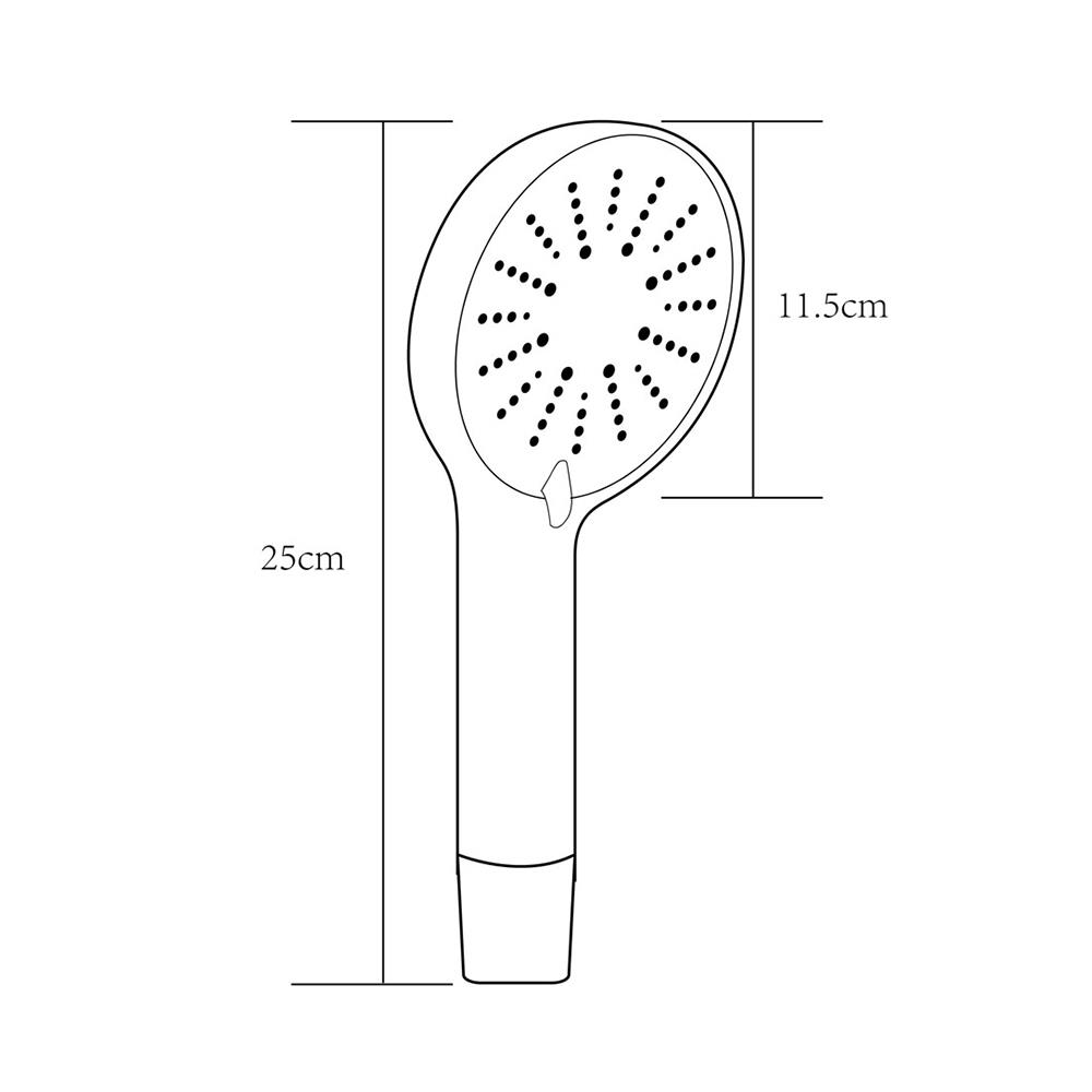ชุดฝักบัวสายอ่อน 3 ระดับ RASLAND SHOWER-BLACK สีดำ