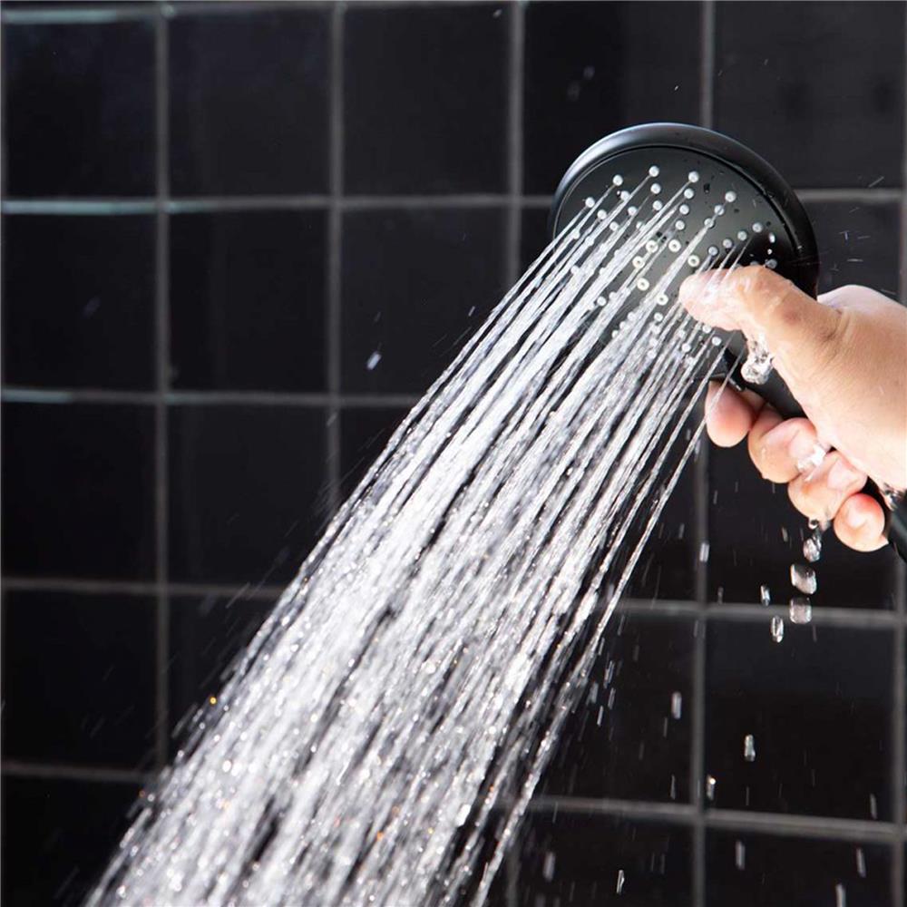 ชุดฝักบัวสายอ่อน 3 ระดับ RASLAND SHOWER-BLACK สีดำ