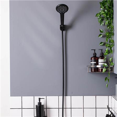 ชุดฝักบัวสายอ่อน 3 ระดับ RASLAND SHOWER-BLACK สีดำ_3