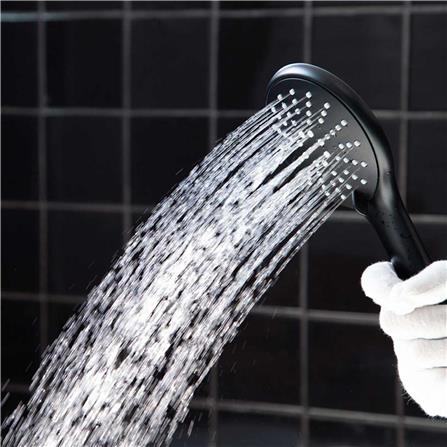 ชุดฝักบัวสายอ่อน 3 ระดับ RASLAND SHOWER-BLACK สีดำ_5