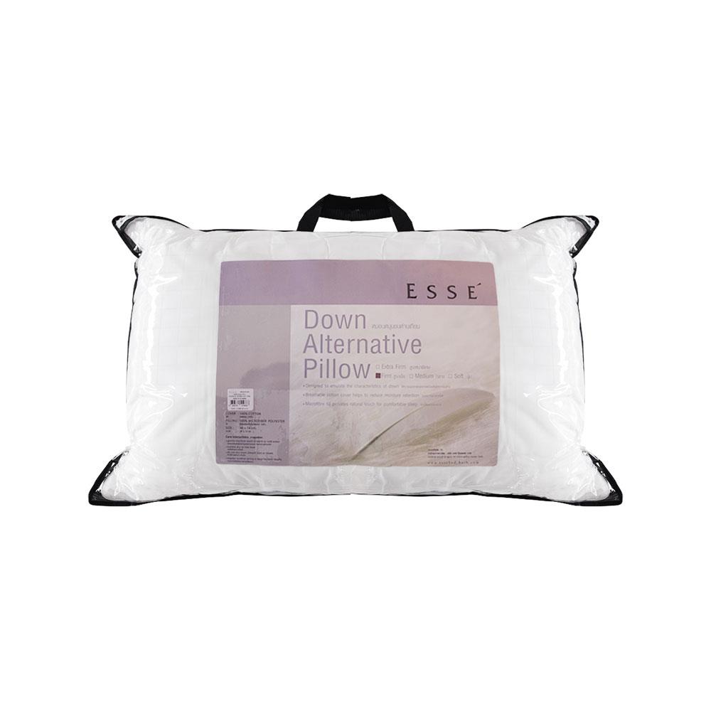 หมอนหนุน ขนห่านเทียม ESSE DOWN ALTERNATIVE FIRM PL-DF 19x29 นิ้ว สีขาว
