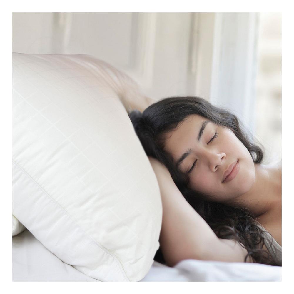 หมอนหนุน ขนห่านเทียม ESSE DOWN ALTERNATIVE FIRM PL-DF 19x29 นิ้ว สีขาว