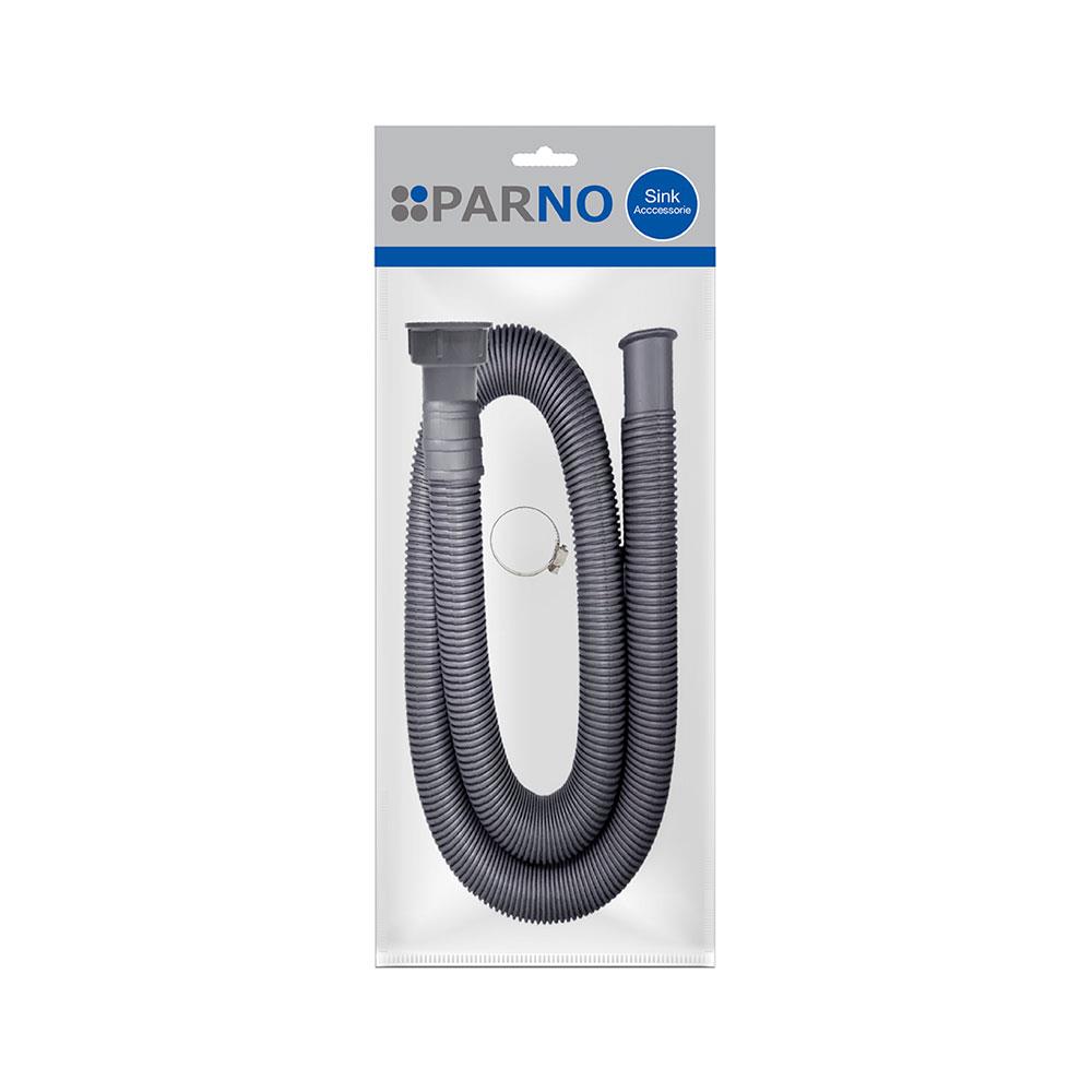 ท่อย่น+แคลมป์รัด PARNO AC04 1.5 ม. สีเทา