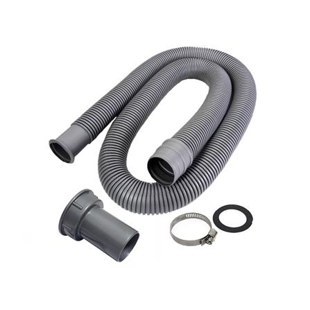 ท่อย่น+แคลมป์รัด PARNO AC04 1.5 ม. สีเทา