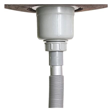 ท่อย่น+แคลมป์รัด PARNO AC04 1.5 ม. สีเทา_2