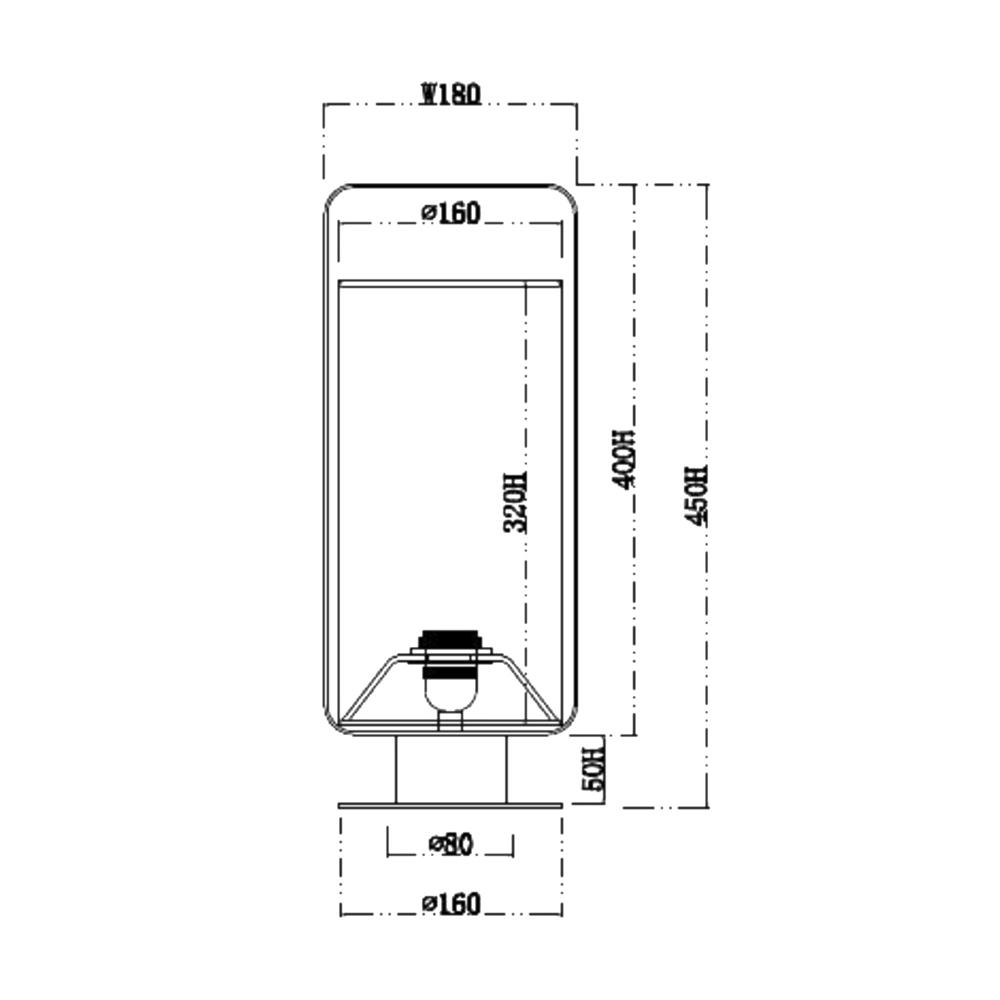 ไฟตั้งโต๊ะ CARINI MT5500 สีเทา/ทอง